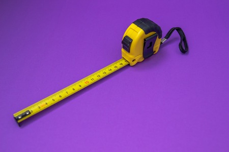 New Roulette construction yellow on purple backgroundの写真素材