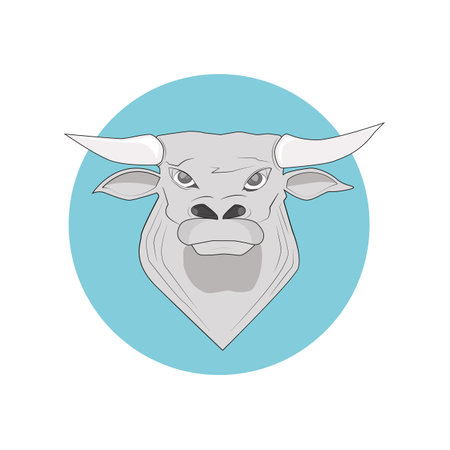 New year s silver bull, a symbol of 2021のイラスト素材