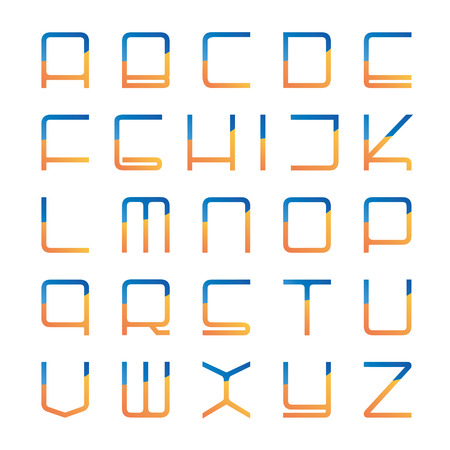 Vector abstract alphabetのイラスト素材