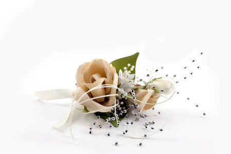 wedding flower on white backgroundの写真素材
