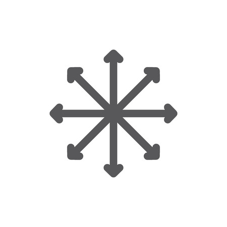 Vector navigation, traffic, compass, flexibility line icon. Symbol and sign illustration design. Isolated on white backgroundのイラスト素材