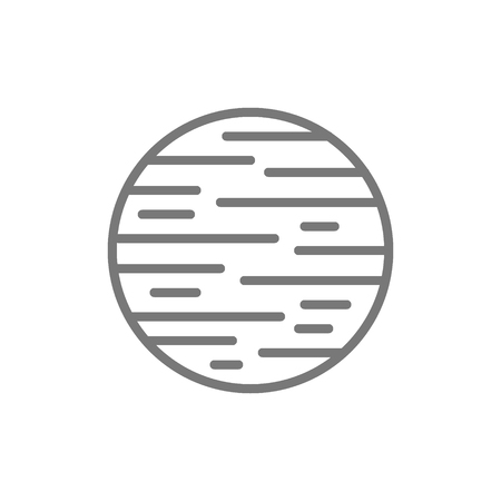 Space planet line icon.のイラスト素材