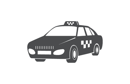 Vector taxi car, public transport symbol design.のイラスト素材