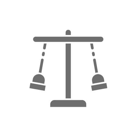 Double swing set, rope carousel for playground grey icon.のイラスト素材