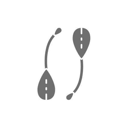 Capers, spice grey icon. Isolated on white backgroundのイラスト素材