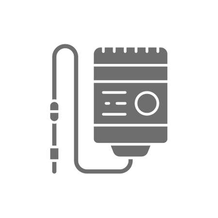 Blood donation, drop counter, dropper grey icon.のイラスト素材