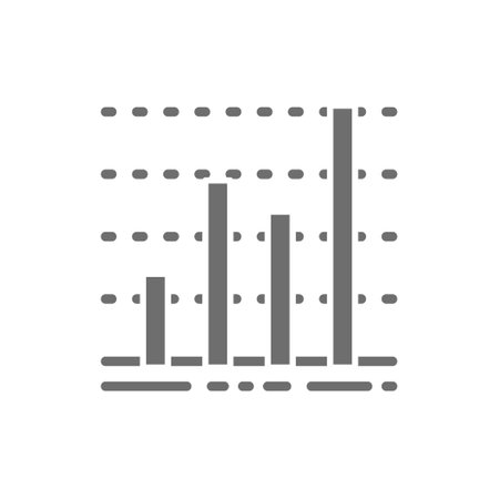 Chart, business graph, data diagram grey icon.のイラスト素材