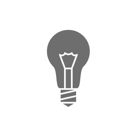 Light bulb, lamp, idea, solution grey icon.のイラスト素材