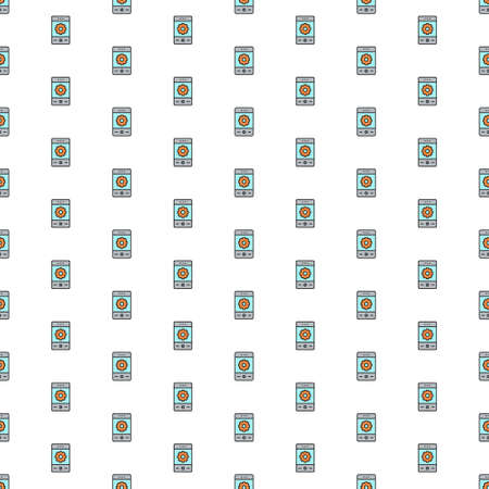 Vector phone with gear, smartphone repair, mobile development pattern with various icons.のイラスト素材
