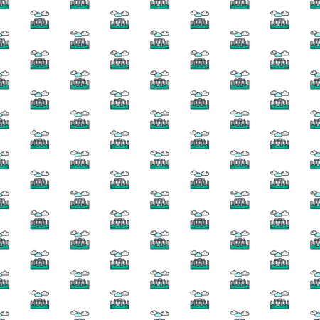 Kiev, Ukraine - March 1, 2022: Vector Stonehenge stones, United Kingdom, landmark pattern with various icons.のイラスト素材