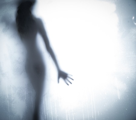 silhouette of the woman