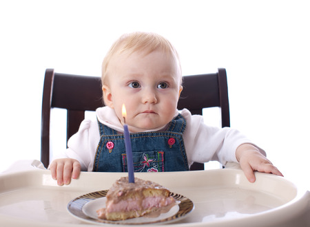 birthday party for baby girlの写真素材