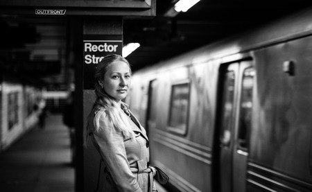 New York city subwayのeditorial素材