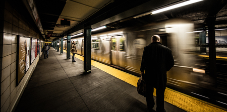 New York city subwayのeditorial素材