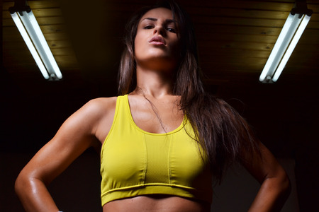 fitness woman, studio shot