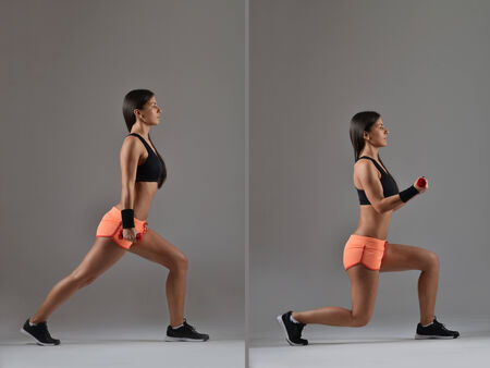 beautiful fitness woman working out