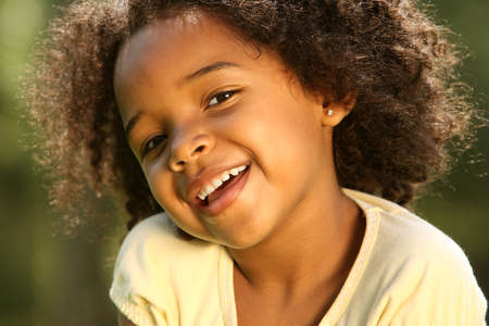 Child having fun in a parkの写真素材