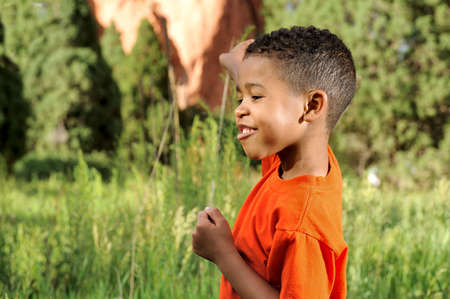 African American Boyの写真素材