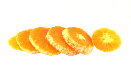 Orange fruit isolated on white background 