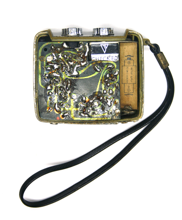 Vintage old transistor radio の写真素材