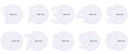 Blank paper,123,Vectorのイラスト素材