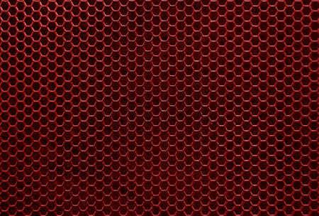 red iron hexagonal texture. Industrial background の写真素材