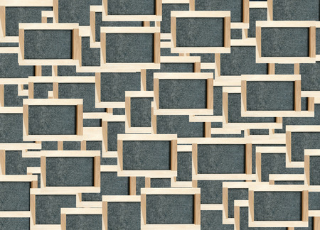 Black blank chalkboard for backgroundの写真素材