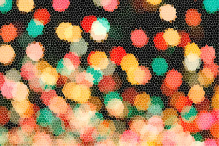 Multicolored mosaic illustration of background の写真素材