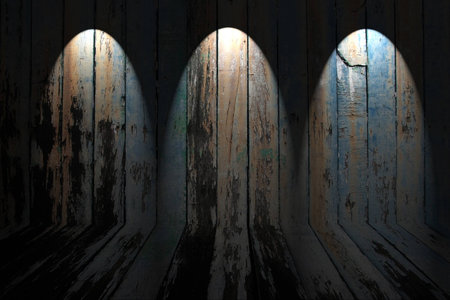 old dirty wooden wall for backgroundの写真素材