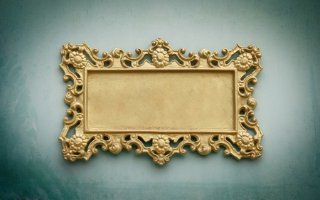 Metal sign plate with frameの写真素材