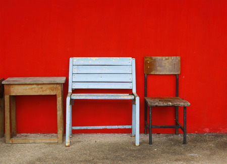 chair and tableの写真素材