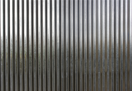 white Corrugated metal texture surface or galvanize steel backgroundの写真素材