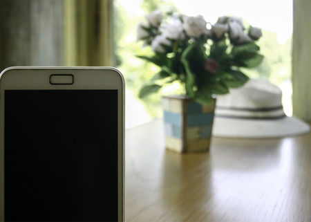 smartphone on table