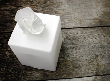 White box with napkins