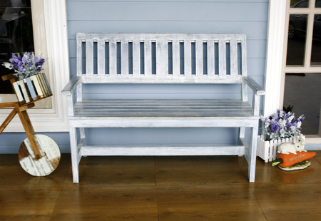 blue chairの写真素材