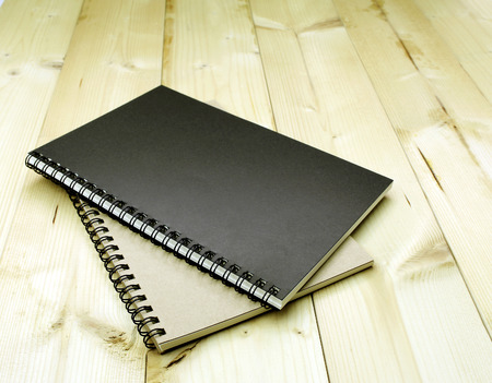 notebook on the tableの写真素材