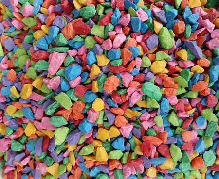 Colorful pebble stone for backgroundの写真素材