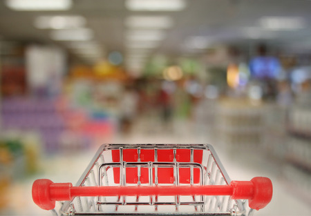 Shopping in supermarket