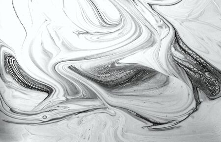 white and black marble patterned texture backgroundの写真素材