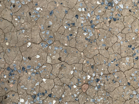 ground crack and gravel stone for texture and backgroundの写真素材