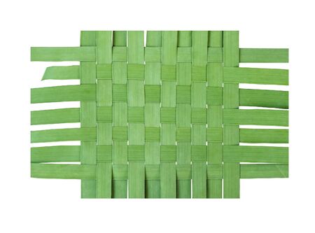 pattern weaving of banana leaves background