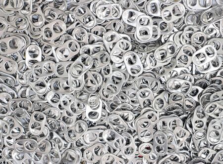 Aluminum can open loop texture background
