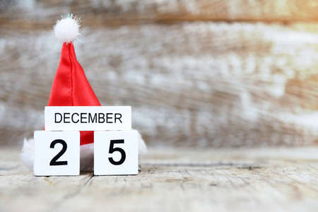 December 25, merry christmas day and happy new year 2022 concept for backgroundの写真素材