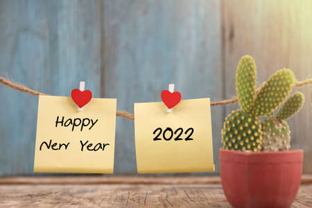 happy new year 2022 note design for background