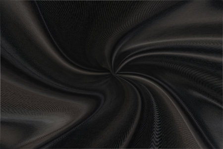 Smooth elegant black silk fabric or satin luxury cloth texture for abstract backgroundの写真素材