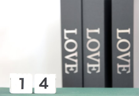 love words on the notebook for valentine day