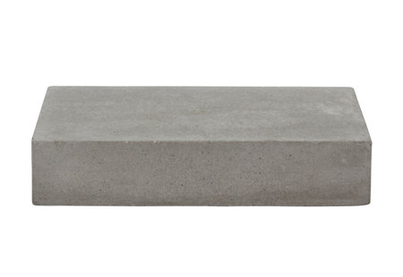 Concrete template podium pedestal for show cosmetic or skin care products display isolated on white backgroundの写真素材