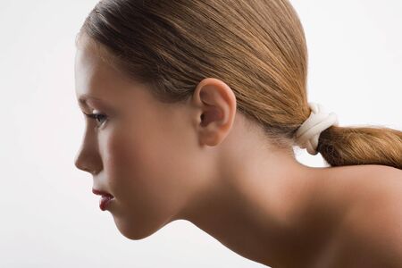 Portrait of the young girlの写真素材