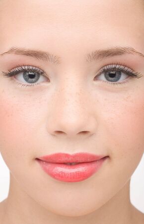 Portrait of the young girlの写真素材