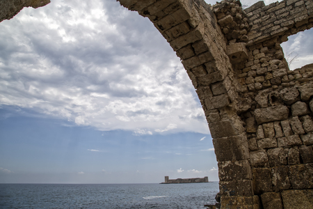 Maiden's Castle, Landscape of Maiden's Castle located in Mersin, Turkeyのeditorial素材